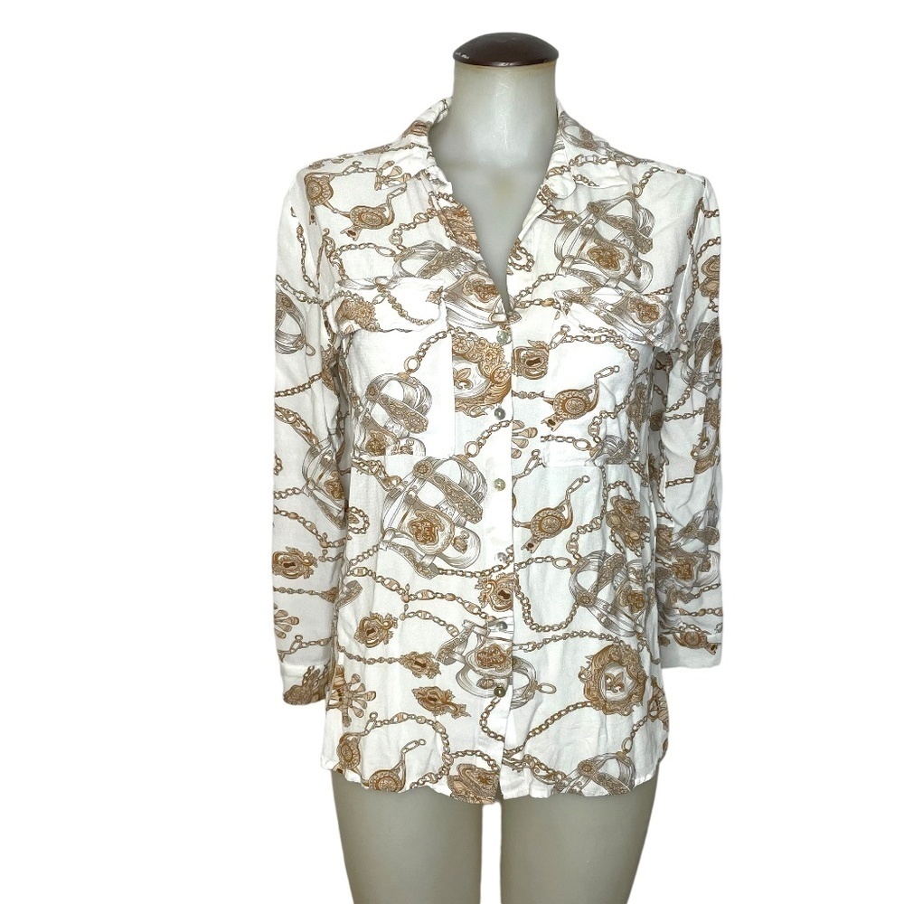 Esqualo Equestrian Woven Blouse